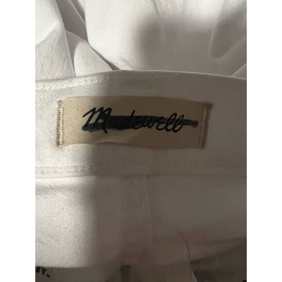 NWT Madewell Women's Straight Leg Stovepipe Denim Jeans Pure White Size 32 - Picture 11 of 12